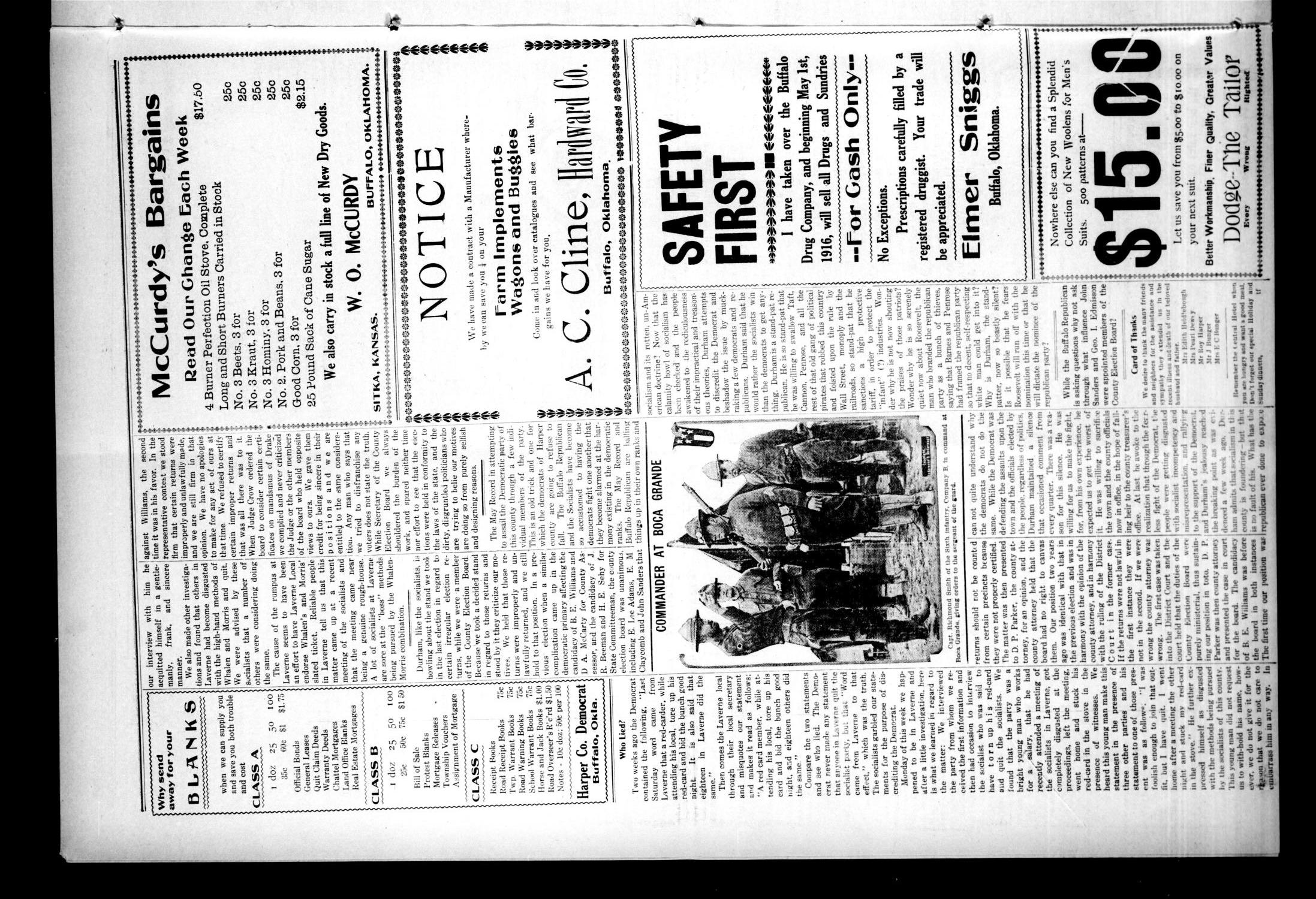 The Harper County Democrat (Buffalo, Okla.), Vol. 10, No. 3, Ed. 1 Friday, April 21, 1916
                                                
                                                    [Sequence #]: 4 of 6
                                                