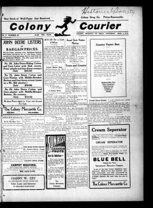 Colony Courier (Colony, Okla.), Vol. 6, No. 25, Ed. 1 Thursday, March 4, 1915