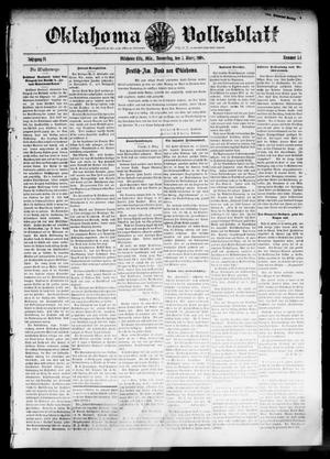 Oklahoma Volksblatt. (Oklahoma City, Okla.), Vol. 14, No. 51, Ed. 1 Thursday, March 5, 1908