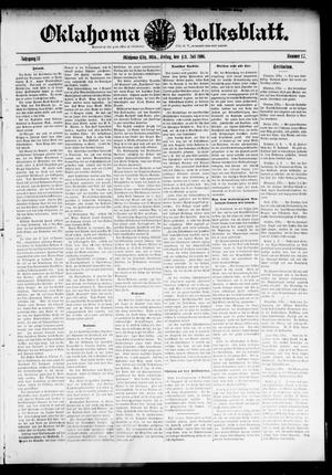 Oklahoma Volksblatt. (Oklahoma City, Okla.), Vol. 13, No. 17, Ed. 1 Friday, July 13, 1906