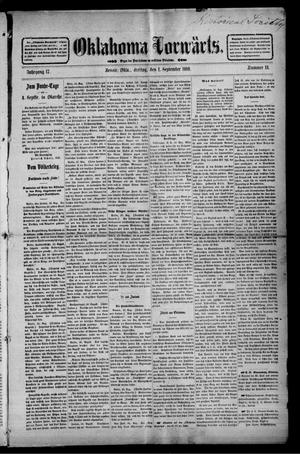 Oklahoma Vorwärts. (Bessie, Okla.), Vol. 17, No. 14, Ed. 1 Friday, September 1, 1916