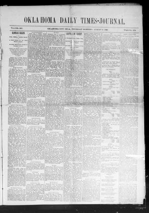 Oklahoma Daily Times-Journal (Oklahoma City, Okla.), Vol. 2, No. 265, Ed. 1 Thursday, August 6, 1891