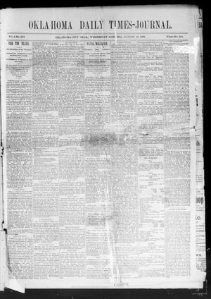 Oklahoma Daily Times-Journal (Oklahoma City, Okla.), Vol. 2, No. 270, Ed. 1 Wednesday, August 12, 1891
