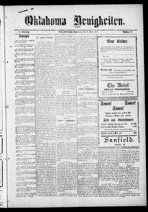 Oklahoma Neuigkeiten. (Perry, Okla.), Vol. 15, No. 46, Ed. 1 Thursday, March 15, 1917