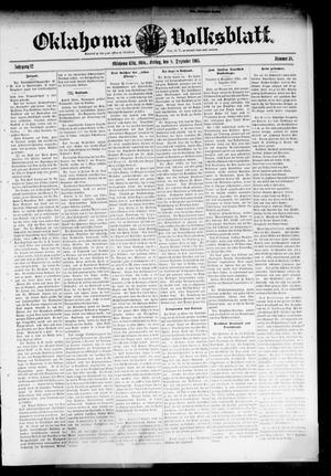 Oklahoma Volksblatt. (Oklahoma City, Okla.), Vol. 12, No. 38, Ed. 1 Friday, December 8, 1905