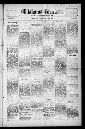 Oklahoma Vorwärts. (Bessie, Okla.), Vol. 17, No. 50, Ed. 1 Friday, May 4, 1917
