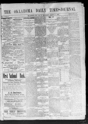 Oklahoma Daily Times--Journal. (Oklahoma City, Okla.), Vol. 5, No. 40, Ed. 1 Thursday, March 17, 1892