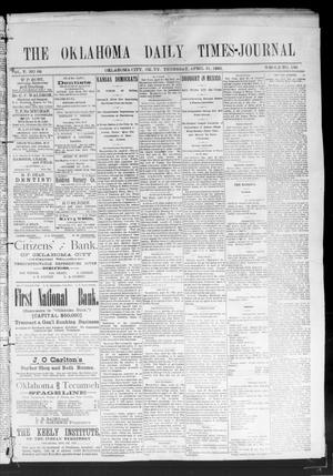 Oklahoma Daily Times--Journal. (Oklahoma City, Okla.), Vol. 5, No. 66, Ed. 1 Thursday, April 21, 1892