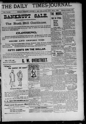 The Daily Times-Journal. (Oklahoma City, Okla. Terr.), Vol. 7, No. 42, Ed. 1 Friday, August 9, 1895