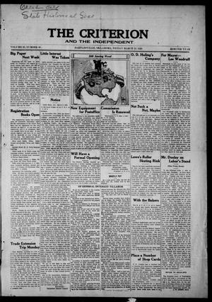 The Criterion And The Independent (Bartlesville, Okla.), Vol. 16, No. 48, Ed. 1 Friday, March 19, 1920