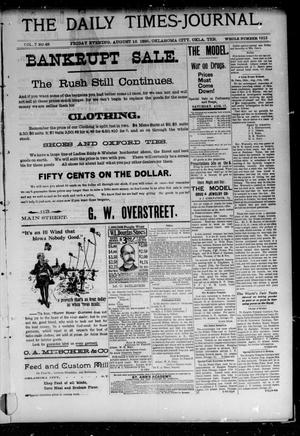 The Daily Times-Journal. (Oklahoma City, Okla. Terr.), Vol. 7, No. 48, Ed. 1 Friday, August 16, 1895