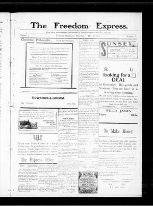 The Freedom Express. (Freedom, Okla.), Vol. 3, No. 36, Ed. 1 Thursday, December 17, 1908