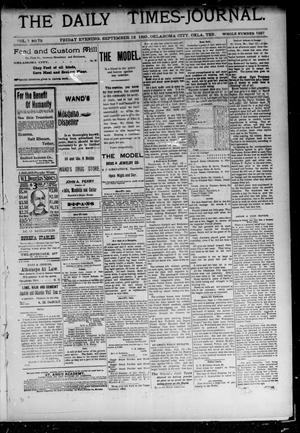 The Daily Times-Journal. (Oklahoma City, Okla. Terr.), Vol. 7, No. 72, Ed. 1 Friday, September 13, 1895