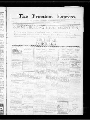 The Freedom Express. (Freedom, Okla.), Vol. 3, No. 45, Ed. 1 Thursday, February 18, 1909