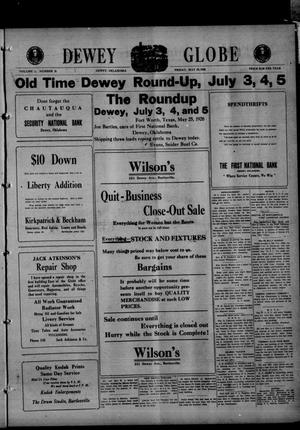 Dewey Globe (Dewey, Okla.), Vol. 10, No. 21, Ed. 1 Friday, May 28, 1920
