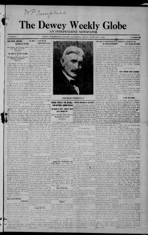 The Dewey Weekly Globe (Dewey, Okla.), Vol. 1, No. 10, Ed. 1 Friday, February 9, 1912