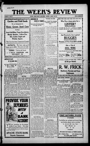 The Week's Review (Apache, Okla.), Vol. 13, No. 28, Ed. 1 Thursday, March 12, 1914