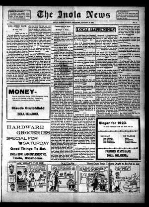 The Inola News (Inola, Okla.), Vol. 2, No. 42, Ed. 1 Friday, January 19, 1923