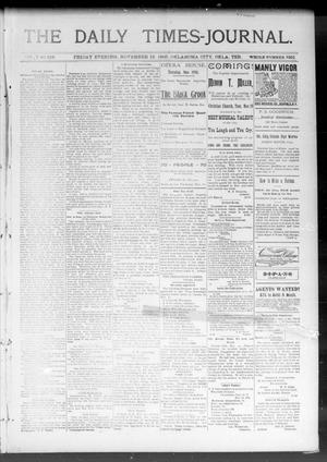The Daily Times-Journal. (Oklahoma City, Okla. Terr.), Vol. 7, No. 126, Ed. 1 Friday, November 15, 1895