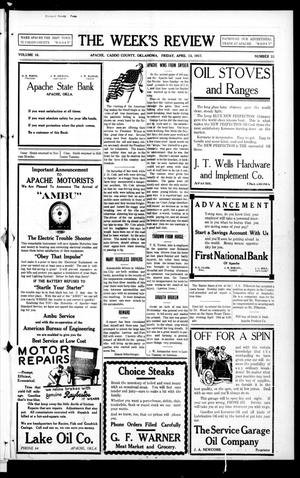 The Week's Review (Apache, Okla.), Vol. 16, No. 33, Ed. 1 Friday, April 13, 1917