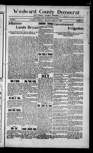 Woodward County Democrat and Palace Weekly Pioneer. (Woodward, Okla.), Vol. 4, No. 19, Ed. 1 Thursday, August 27, 1908