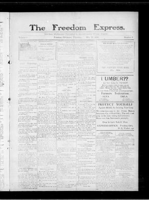 The Freedom Express. (Freedom, Okla.), Vol. 4, No. 6, Ed. 1 Thursday, May 20, 1909