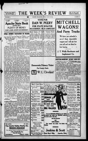 The Week's Review (Apache, Okla.), Vol. 15, No. 48, Ed. 1 Friday, July 28, 1916