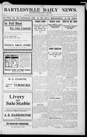 Bartlesville Daily News. And Bartlesville Daily Pointer. (Bartlesville, Indian Terr.), Vol. 1, No. 152, Ed. 1 Thursday, April 26, 1906