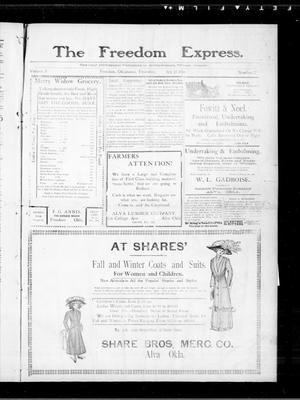 The Freedom Express. (Freedom, Okla.), Vol. 5, No. 27, Ed. 1 Thursday, October 13, 1910