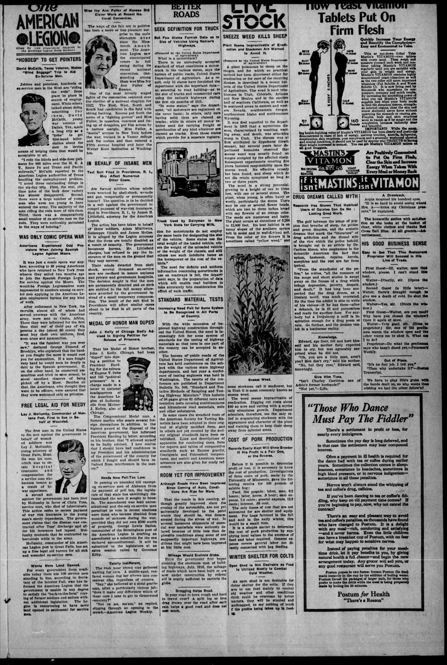 The Supply Republican (Supply, Okla.), Vol. 20, No. 50, Ed. 1 Thursday, January 12, 1922
                                                
                                                    [Sequence #]: 3 of 10
                                                