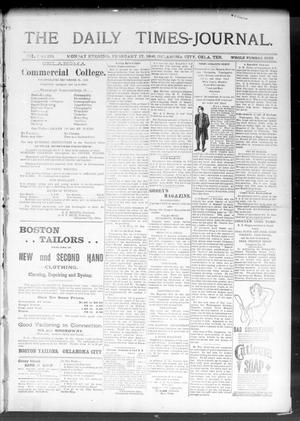 Primary view of object titled 'The Daily Times-Journal. (Oklahoma City, Okla. Terr.), Vol. 7, No. 204, Ed. 1 Monday, February 17, 1896'.