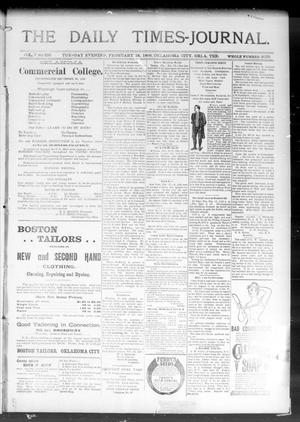 The Daily Times-Journal. (Oklahoma City, Okla. Terr.), Vol. 7, No. 205, Ed. 1 Tuesday, February 18, 1896
