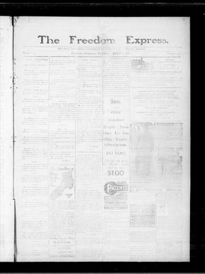 The Freedom Express. (Freedom, Okla.), Vol. 5, No. 15, Ed. 1 Thursday, July 21, 1910