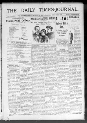 The Daily Times-Journal. (Oklahoma City, Okla. Terr.), Vol. 7, No. 230, Ed. 1 Wednesday, March 18, 1896