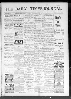The Daily Times-Journal. (Oklahoma City, Okla. Terr.), Vol. 8, No. 15, Ed. 1 Thursday, June 25, 1896