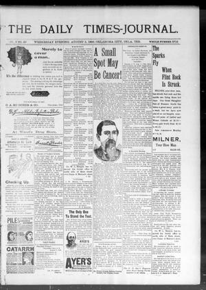 The Daily Times-Journal. (Oklahoma City, Okla. Terr.), Vol. 8, No. 49, Ed. 1 Wednesday, August 5, 1896