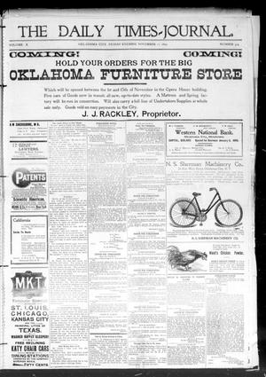 The Daily Times-Journal. (Oklahoma City, Okla. Terr.), Vol. 10, No. 319, Ed. 1 Friday, November 17, 1899