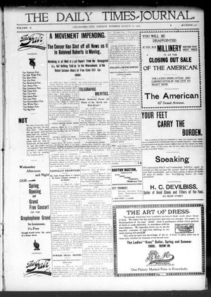 The Daily Times-Journal. (Oklahoma City, Okla. Terr.), Vol. 10, No. 426, Ed. 1 Monday, March 26, 1900