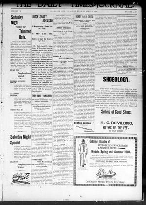 The Daily Times-Journal. (Oklahoma City, Okla. Terr.), Vol. 10, No. 447, Ed. 1 Thursday, April 19, 1900