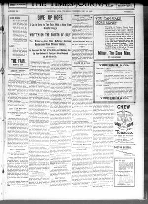 The Daily Times-Journal. (Oklahoma City, Okla. Terr.), Vol. 12, No. 66, Ed. 1 Wednesday, July 25, 1900