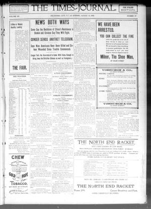 The Daily Times-Journal. (Oklahoma City, Okla. Terr.), Vol. 12, No. 80, Ed. 1 Friday, August 10, 1900