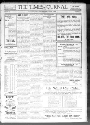 The Daily Times-Journal. (Oklahoma City, Okla. Terr.), Vol. 12, No. 87, Ed. 1 Saturday, August 18, 1900