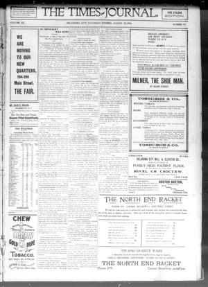 The Daily Times-Journal. (Oklahoma City, Okla. Terr.), Vol. 12, No. 93, Ed. 1 Saturday, August 25, 1900