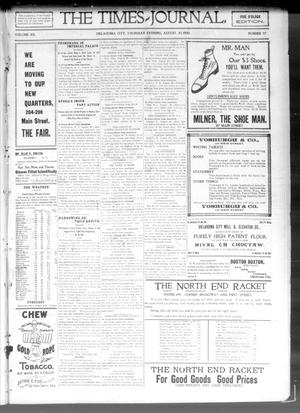 The Daily Times-Journal. (Oklahoma City, Okla. Terr.), Vol. 12, No. 97, Ed. 1 Thursday, August 30, 1900
