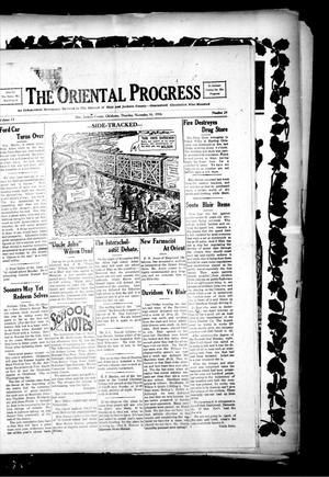 The Oriental Progress (Blair, Okla.), Vol. 13, No. 24, Ed. 1 Thursday, November 16, 1916