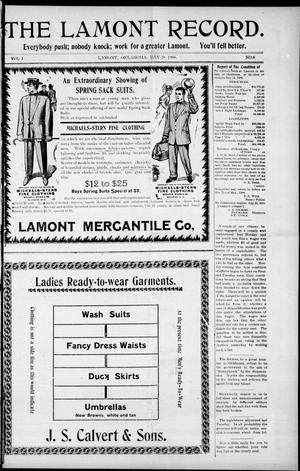 The Lamont Record. (Lamont, Okla.), Vol. 3, No. 8, Ed. 1 Thursday, May 28, 1908