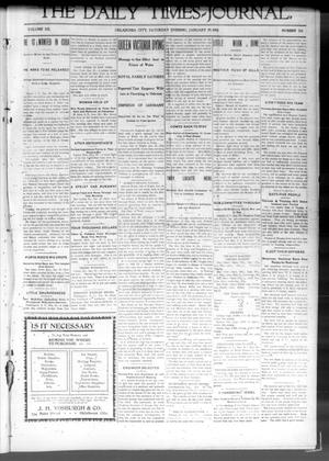 Primary view of object titled 'The Daily Times-Journal. (Oklahoma City, Okla. Terr.), Vol. 12, No. 216, Ed. 1 Saturday, January 19, 1901'.