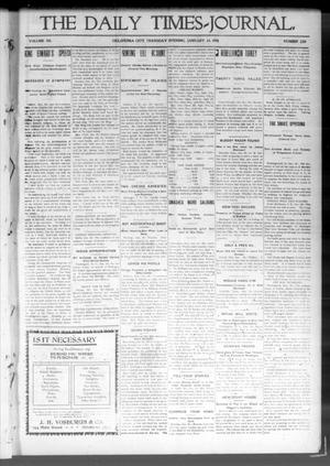 Primary view of object titled 'The Daily Times-Journal. (Oklahoma City, Okla. Terr.), Vol. 12, No. 220, Ed. 1 Thursday, January 24, 1901'.