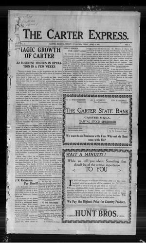 The Carter Express. (Carter, Okla.), Vol. 1, No. 3, Ed. 1 Friday, April 8, 1910