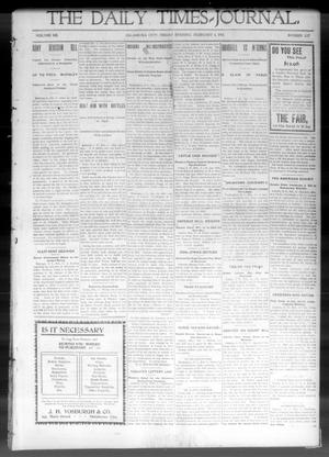 Primary view of object titled 'The Daily Times-Journal. (Oklahoma City, Okla. Terr.), Vol. 12, No. 227, Ed. 1 Friday, February 1, 1901'.